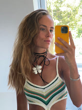 Load image into Gallery viewer, Pearl flower pendant string necklace