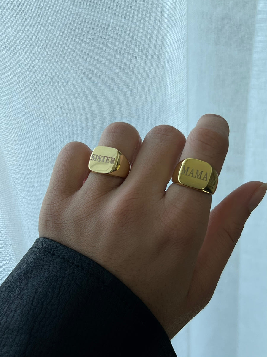 Gold 2025 sister ring