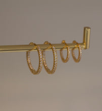 Load image into Gallery viewer, Ophelia 30mm zirconia hoops