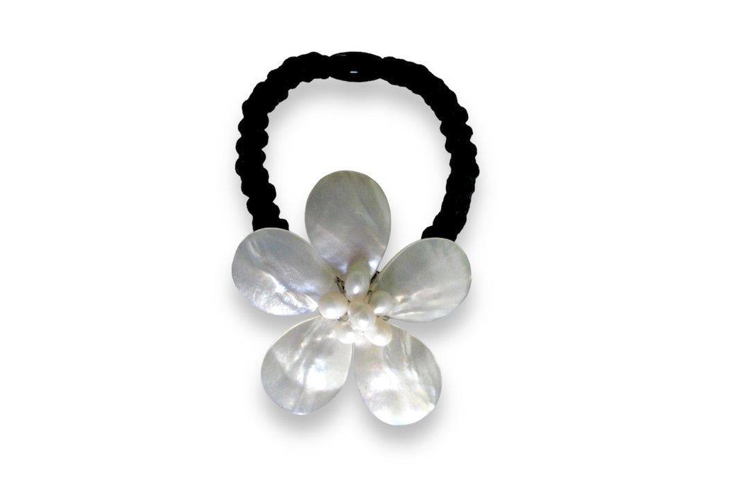 Pearl Flower Hair Tie