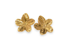 Load image into Gallery viewer, Golden Flower Earrings