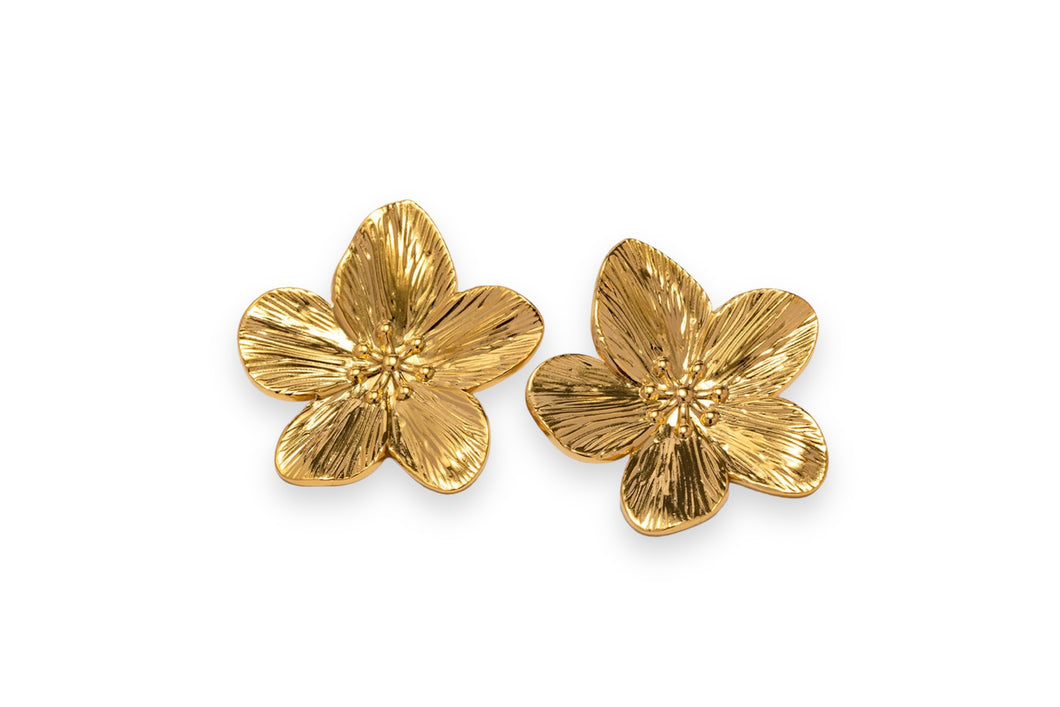 Golden Flower Earrings