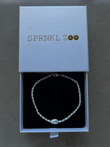 Iris pearl anklet