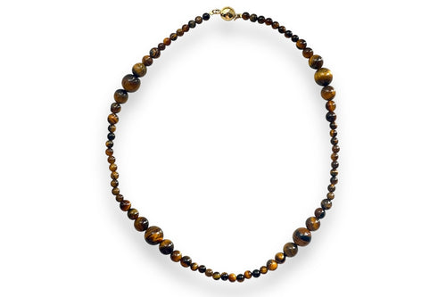 Tiger’s Eye Wavy Necklace