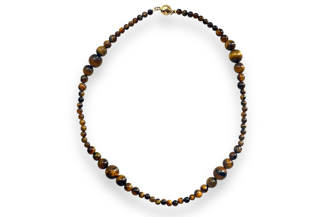 Tiger’s Eye Wavy Necklace