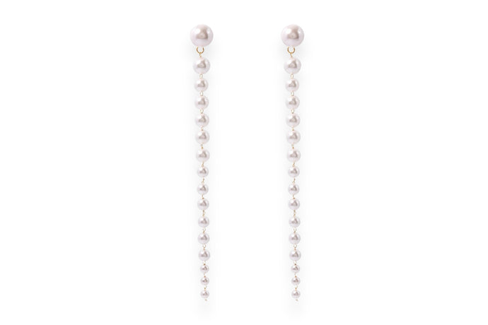 Long Tassel Pearl Earrings