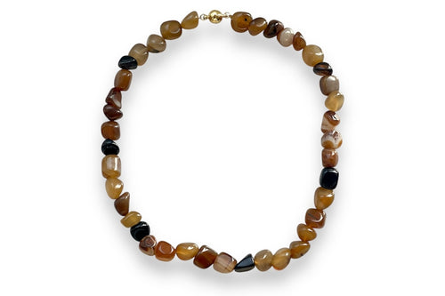 Brown Gemstone Necklace