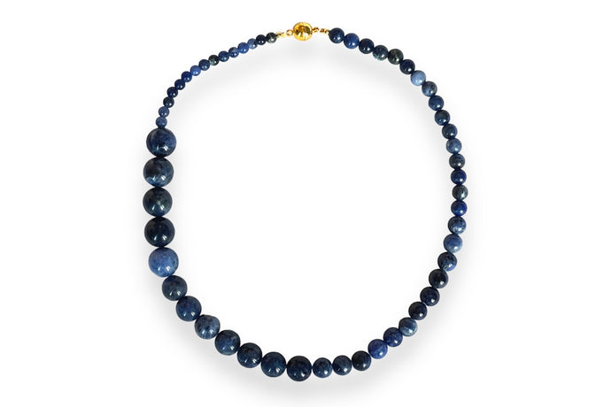 Blue Lapis Lazuli Bead Necklace