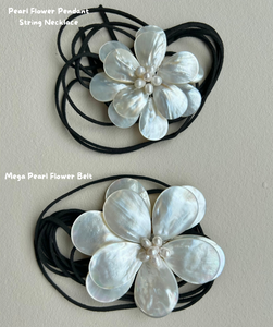Mega Pearl Flower Belt