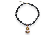 Load image into Gallery viewer, Tiger’s Eye Black Gemstone Necklace