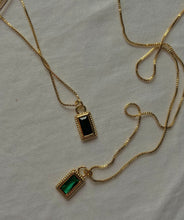 Load image into Gallery viewer, Black onyx pendant necklace