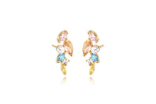 Load image into Gallery viewer, Viola colourful gemstone earrings