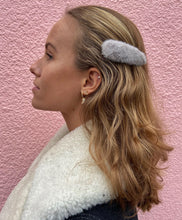 Load image into Gallery viewer, Fergie hair clip | grey fur