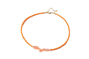 Orange bead necklace | limited edition