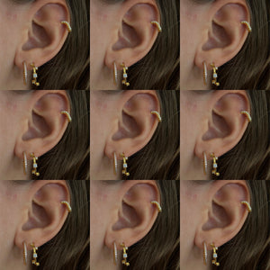 Fiona twisted zirconia earrings