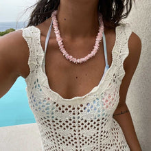 Load image into Gallery viewer, Summer shell necklace | pink