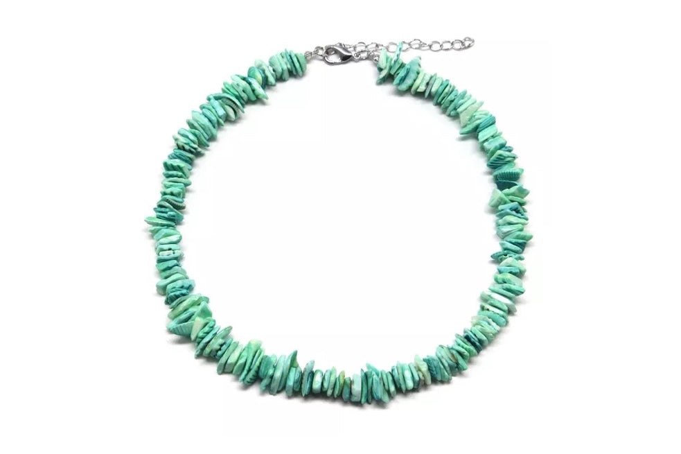 Summer shell necklace | turquoise