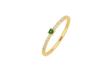 Load image into Gallery viewer, Agate green zirconia ring