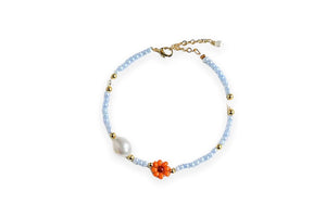 Blue bead flower bracelet | limited edition