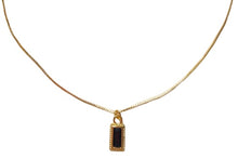 Load image into Gallery viewer, Black onyx pendant necklace