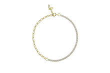 Load image into Gallery viewer, Leonora tennis link chain bracelet