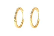 Load image into Gallery viewer, Ophelia 30mm zirconia hoops