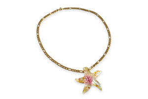 Figaro necklace with optional starfish glass pendant